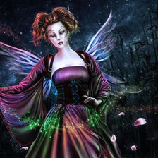 Схема вышивки «ночная фея»