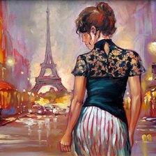 Схема вышивки «Парижанка»