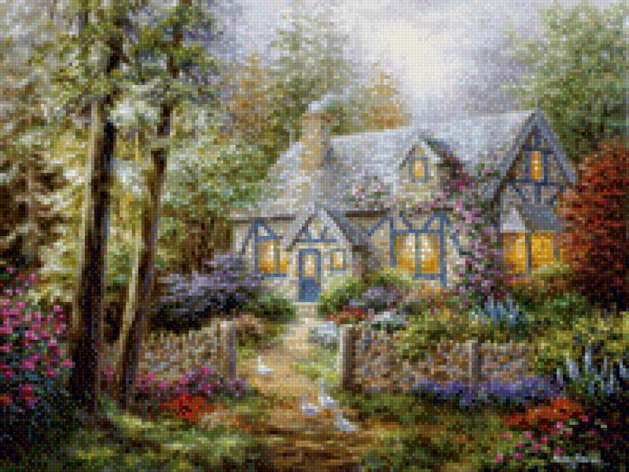 №919718 - дворик, дом - предпросмотр