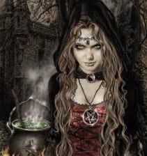 Схема вышивки «ведьма»