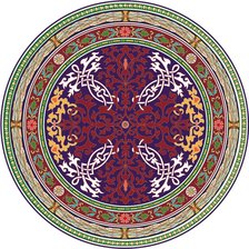 Схема вышивки «восточный орнамент на подушку»