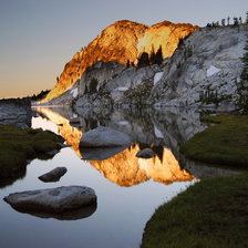 Схема вышивки «Горы»