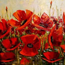 Схема вышивки «маки»