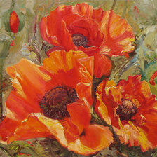 Схема вышивки «маки»