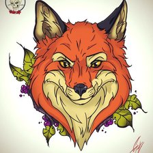 Схема вышивки «Лиса»