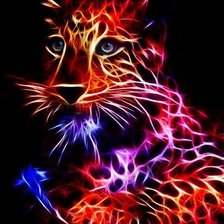 Схема вышивки «Леопард»