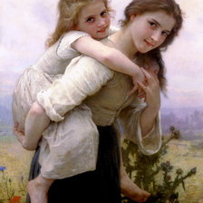 Схема вышивки «сестры»