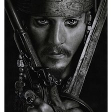 Схема вышивки «Картина художника карандашом»