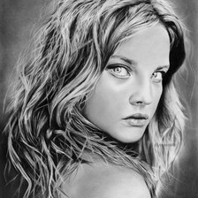 Схема вышивки «Картина художника карандашом»