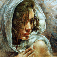 Схема вышивки «девушка»