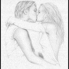 Схема вышивки «влюбленные»