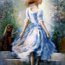 Схема вышивки «девушка»