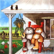 Схема вышивки «Сладкая парочка»