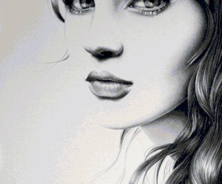 Нежный образ - девушка, нежность, образ, монохром - предпросмотр