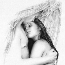 Схема вышивки «Под крылом...»