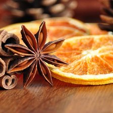 Схема вышивки «Апельсин и корица»