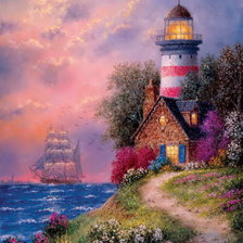 Схема вышивки «Маяк»