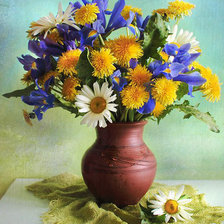 Схема вышивки «весенний букет»