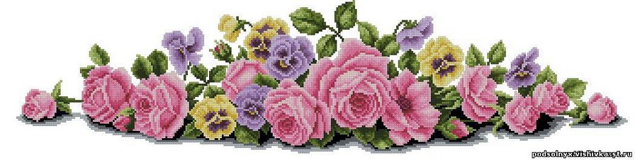 украинские мотивы - вышиванка, цветы, пояс - оригинал