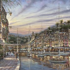 Схема вышивки «вечерняя венеция»