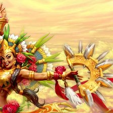 Схема вышивки «в небесах»