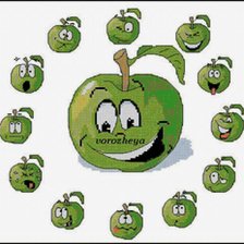 Схема вышивки «яблука»