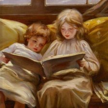 Схема вышивки «чтение»