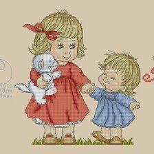 Схема вышивки «сестры»