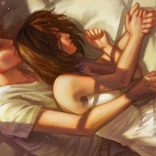 Схема вышивки «Влюбленные»