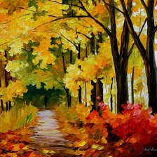 Схема вышивки «осенние краски»