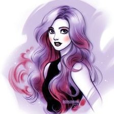 Схема вышивки «Девушка»