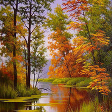 Схема вышивки «осень»