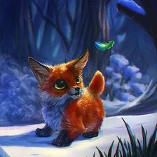 Схема вышивки «Лисенок»