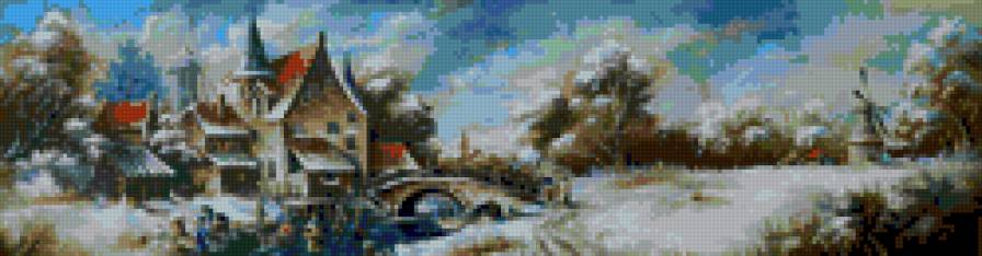 Голландский пейзаж-3 - пейзаж, зима, голландия - предпросмотр