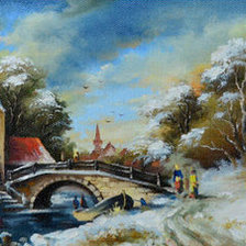 Схема вышивки «Голландский пейзаж-3»