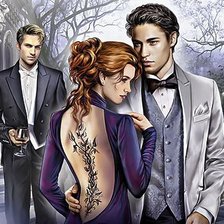 Схема вышивки «Любовный треугольник»