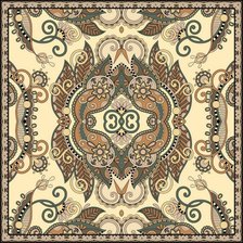 Схема вышивки «орнамент на подушку в восточном стиле»