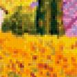 Предпросмотр схемы вышивки «поля прованса летом» (№922592)