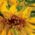 Предпросмотр схемы вышивки «натюрморт с подсолнухами и фруктами» (№922596)