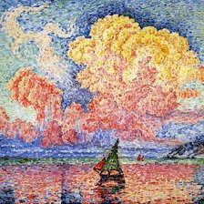 Схема вышивки «Синьяк_ThePinkCloud, Antibes»