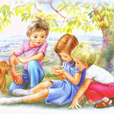 Схема вышивки «дети»