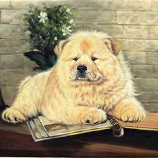 Схема вышивки «собака»