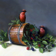 Схема вышивки «птицы»