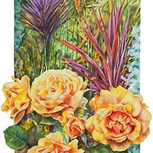 Схема вышивки «цветы»