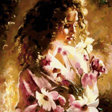 Схема вышивки «девушка»