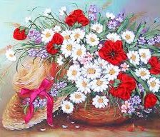 шляпа в цветах