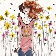 Схема вышивки «девчушка»