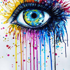 Схема вышивки «Глаз»