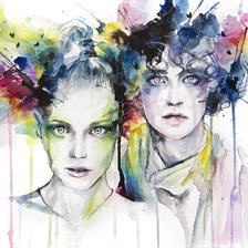 Схема вышивки «Парочка»