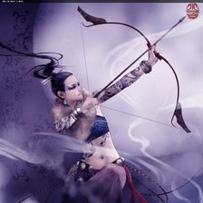 Схема вышивки «лучница»